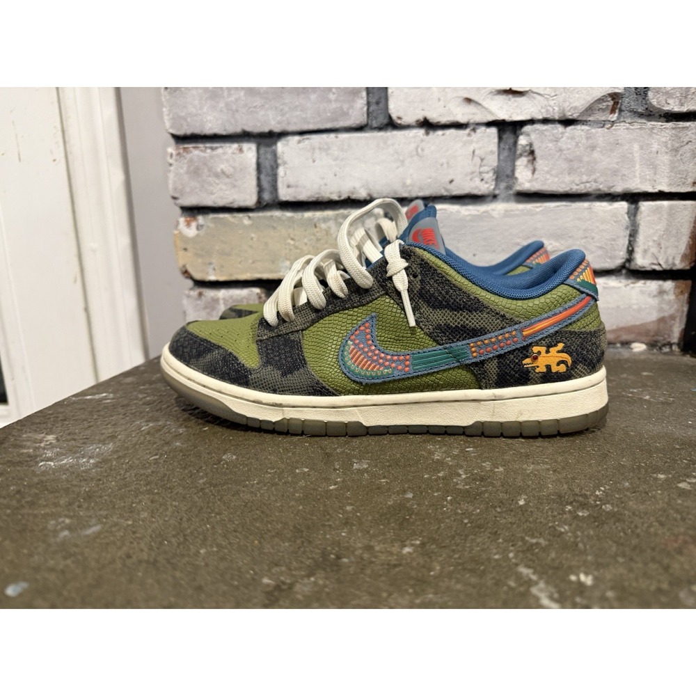 Nike Dunk Low PRM Siempre Familia Men 8 Green Sneaker DO2160335 No Box